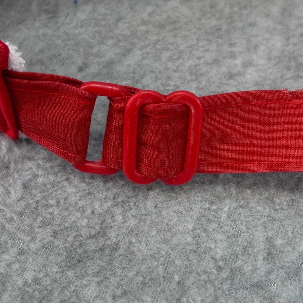 Podnuh's BAR-B-Q Mens Red Unbranded Sun Visor Vintage Logo Adjustable OSFM